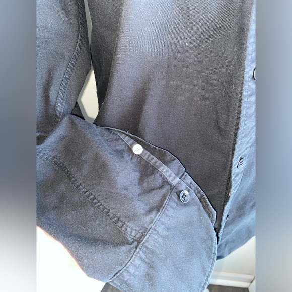 RAG & BONE FIT 2 TOMLIN COTTON SHIRT IN CHARCOAL GREY - Picture 9 of 14